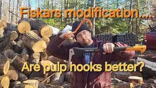 Fiskars hookaroonI make it better firewood fiskars diy [upl. by Ariella]