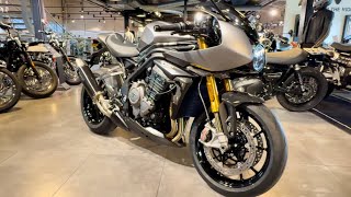 Triumph Speed Triple 1200 RR Breitling limited edition walk around  Fowlers Triumph [upl. by Rollins135]