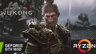 Black Myth Wukong  GTX 1650  All Settings Tested  Unreal Engine 5 [upl. by Lebana538]