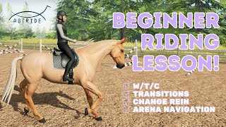 Beginner Riding Lesson  Astride [upl. by Middlesworth821]