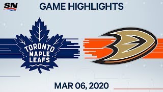 NHL Highlights  Maple Leafs vs Ducks – Mar 6 2020 [upl. by Nerwal783]