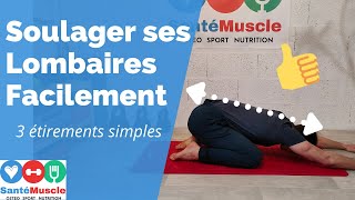 Mal de dos 3 exercices et étirements pour se soulager [upl. by Yenahpets]