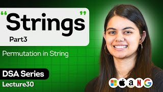 Strings  Part 3  Permutation in String  DSA Placement Series [upl. by Aicelaf207]