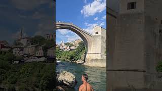 Mostar Stari Most Old Bridge Mostar 😍🍀🫶Bosna i Hercegovina🤩 [upl. by Dolhenty]