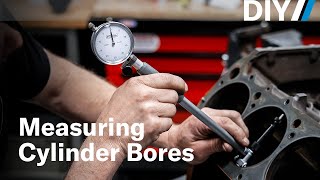 Measuring cylinder bores using a dial bore gauge  DIY [upl. by Irv]