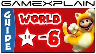 Super Mario 3D World  World Star6 Green Stars amp Stamp Locations Guide amp Walkthrough [upl. by Biamonte]