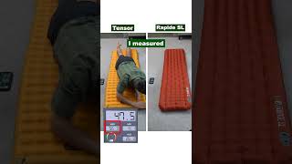 Tensor Vs Rapide Which Backpacking Pad is Quieter shorts [upl. by Zimmerman457]