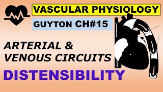 Physiology Guyton Ch15  Vascular Distensibility  Functions of Arterial amp Venous Systems [upl. by Sulecram620]