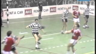 Andebol  15J  Sporting  19 x Benfica  18 de 19891990 [upl. by Noman929]