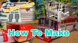 How to make ashok leyland bus 😱😱 Handmade vehicle 😂youtube trendingshorts srilanka vehicles [upl. by Zile766]