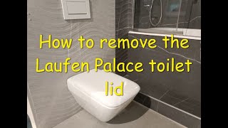 How to remove the Laufen Palace toilet lid [upl. by Maddeu]