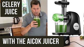 Celery Juice with Aicok Juicer the Medical Medium Way [upl. by Rivkah]