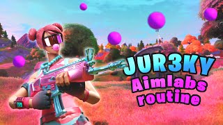 FNCS Winner Jur3ky Aimlabs Routine Fortnite [upl. by Damick34]