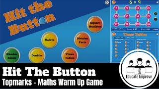 Hit The Button  TOPMARKS  Fun Maths Game Activity Challenge Times Tables Number Bonds Cool Kids [upl. by Anirec]