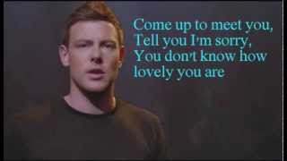 Glee The Scientist Lyrics [upl. by Enrique]