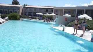 Hotel Eleon Grand Resort amp Spa Tragaki Greece  way to the Beach [upl. by Anayek447]