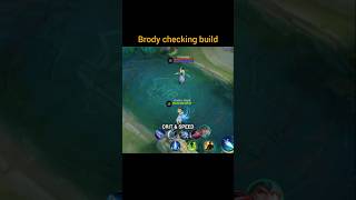 Brody checking build shorts mlbb mobilelegends [upl. by Alimat919]