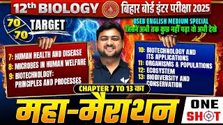 Class 12 Biology Chapter 7 to 13 महा Revision  Bihar Board 12th Biology Important Chapter [upl. by Eitsyrc680]