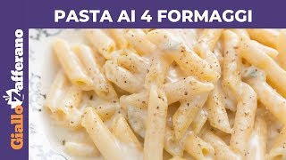 PASTA AI 4 FORMAGGI primo piatto veloce e gustoso [upl. by Vadnee442]