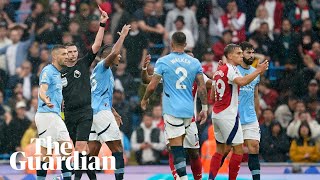 Arteta opts not to comment on Trossard red card at Manchester City [upl. by Nanon]