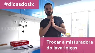 DicasdoSix  Como trocar a torneira misturadora do lavaloiças [upl. by Eatnod]