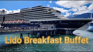 Holland America Lines Westerdam  Lido Breakfast Buffet [upl. by Julio]