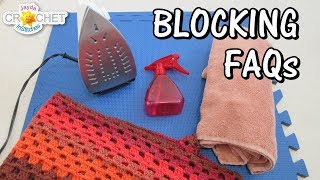 How To Block Your Crochet amp Knitting  Cotton Wool Acrylic etc All About Blocking  Part 2 [upl. by Enelloc]