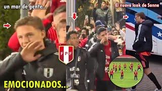 EMOTIVO ASI FUE EL BANDERAZO Y ULTIMO ENTRENAMIENTO de la SELECCION PERUANA HOY [upl. by Orfield]