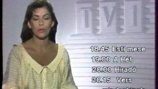 Tv1  Reklám  1989  Lőrincz Gabriella bemondó [upl. by Aicatsal]