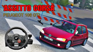 Assetto Corsa PEUGEOT 106 GTI GAZLAMA 2K Driving force GT [upl. by Nonregla5]