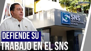 DIRECTOR DEL SERVICIO NACIONAL DE SALUD DEFIENDE SU TRABAJO [upl. by Hickie]