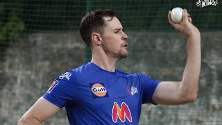 Jason behrendorff bowling in CSK NETS [upl. by Irelav]