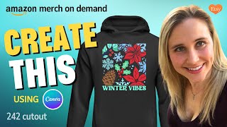 Print On Demand Tshirt Design Tutorial Using Canva Cutout Square Using Background Remover❤️🔥💲 [upl. by Koo205]