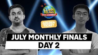 World Championship July Monthly Finals  Day 2  ClashWorlds  Clash of Clans [upl. by Dnalwor]