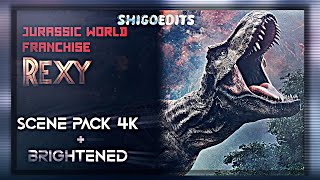 JW Rexy Scene Pack 4K  Brightened  Jurassic World Franchise [upl. by Hayott392]