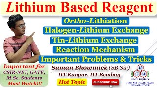 Lithium Based ReagentOrganolithium ReagentOrthoLithiationWith ProblemsCSIRNET GATETricks [upl. by Marsha]