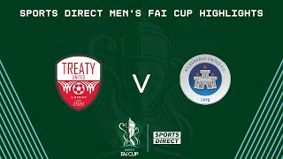 Sports Direct Mens FAI Cup Second Round  Treaty United 00 Kilbarrack United  Highlights [upl. by Anawait]