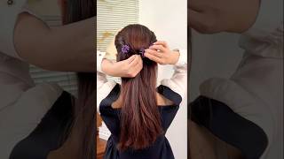 Trendy hairstyles tutorial simple short youtbeshort viralshorts viralvideo [upl. by Sanoj552]