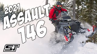 2021 Polaris 850 Switchback Assault 146 Snowmobile Review [upl. by Yart708]