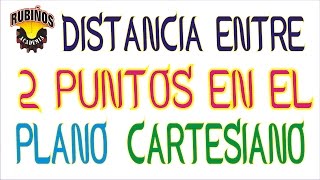 distancia entre dos puntos en el plano cartesiano  fórmula y demostración [upl. by Lek945]