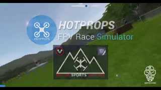 Preview Austria Drone Nationals Race Track at Hotprops [upl. by Naitsabes]