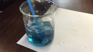 Bromothymol blue changing colors with only a breath [upl. by Wertheimer]