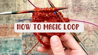 Knitting in the Round How to Magic Loop [upl. by Ayetal]