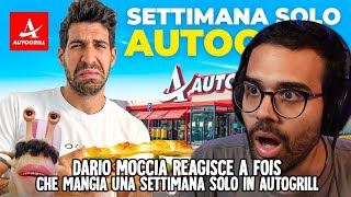 DARIO MOCCIA REAGISCE a FOIS che MANGIA UNA SETTIMANA SOLO in AUTOGRILL [upl. by Nave]