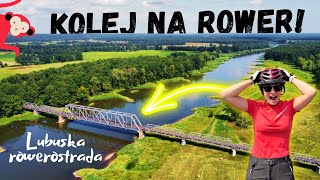 Kolej na rower  lubuski HIT i tajemnicza czerwona małpa🐵 [upl. by Fein]