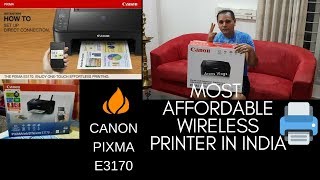 Most AffordableCheapest Wireless Printer for 37k Canon Pixma E3170TS3140 [upl. by Palestine]