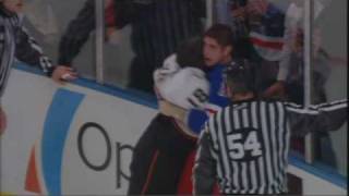 Drew Miller vs Brandon Dubinsky Jan 20 2009 [upl. by Reiter]