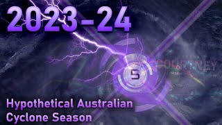 202324 Hypothetical Australian Cyclone Season Animation [upl. by Ahsiea173]