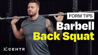 How to do a barbell back squat [upl. by Arreik]