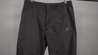 Nike Sportswear Tech Essentials Unlined Commuter Pants Review  On Figure [upl. by Aekan]